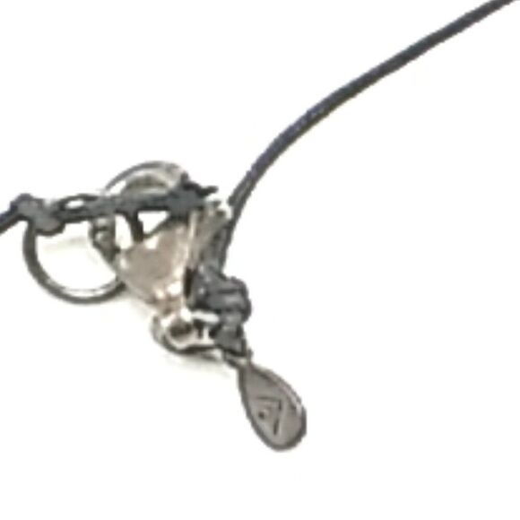 SILPADA Corded Cubic Zirconia 925 Sterling Silver Ball Petite Choker Necklace - Picture 10 of 15